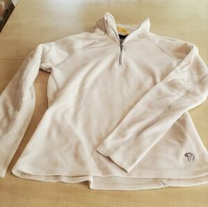 Mountain Hard Wear women's half zip Polartec Fleece, M, cream